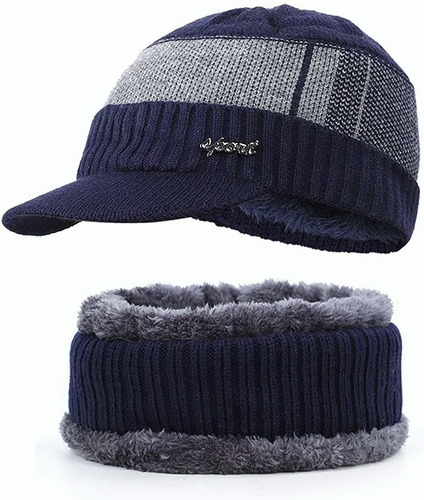 Gorro Bufanda Cuello Unisex Invierno Frío