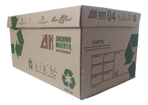 Caja Archivo Muerto® Reforzado Carta (10 Pzas) Gama Media