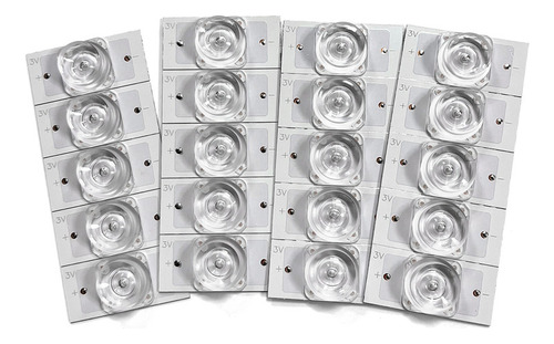 20 Perlas De Lámpara Smd De 3 V Para Accesorios De Reparació