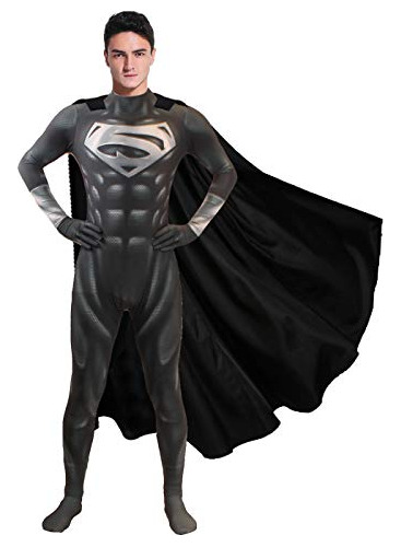 Halloween Men S Deluxe Tumo De Superhéroes Cosplay Bod...