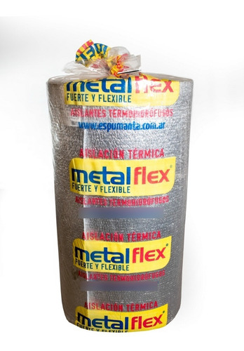 Imagen 3 de 7 de Aislante Espuma Polietileno Doble Aluminio Solapa 10mm X 10m