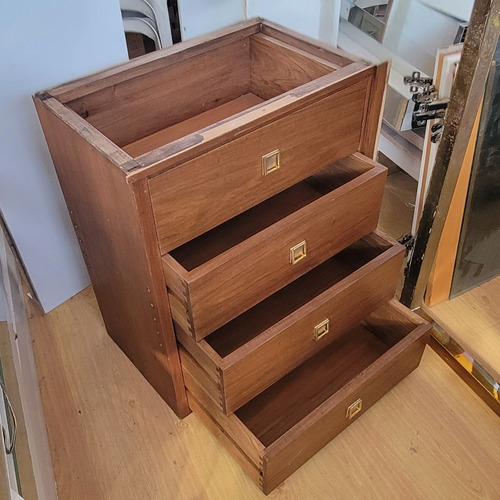 Cajonera 4 Cajones 54x35x69 Interior De Placard Madera Maciz (Usado)