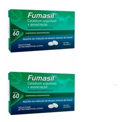 Fumasil Pare De Fumar Com 60 Comprimidos (kit 2 Caixas)