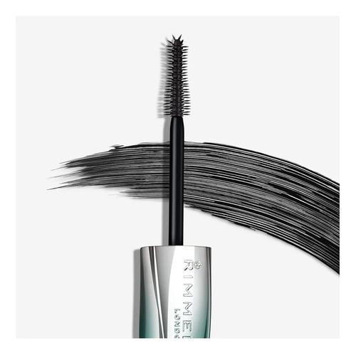 Máscara Rimmel London Wonder Extension 003 Black Volume, color negro