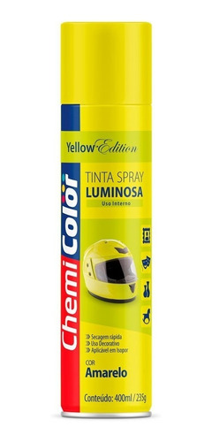 Spray Chemicolor Luminescente Amarelo 400ml 0680141 C407022