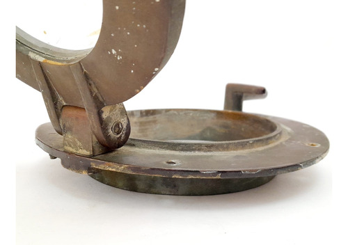 Escotilha Náutica Antiga Em Bronze Bronze (Usado)