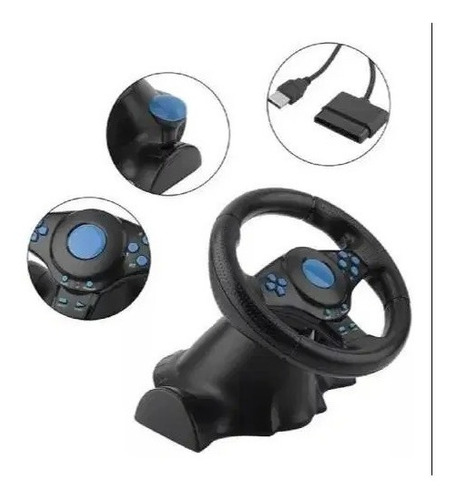 Volante Pedal Palanca Juegos Computador Pc Laptop Ps2 Ps3