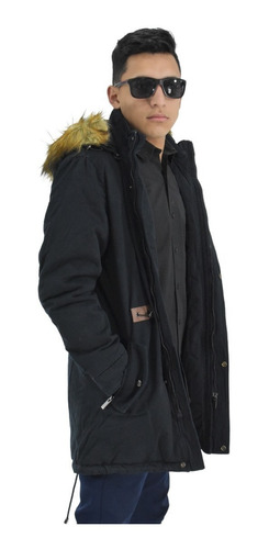 Imagen 5 de 5 de Campera Parka Hombre Gabardina Importada Abrigada Irun 1697
