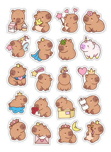 Stickers Para Imprimir Capibara Carpincho