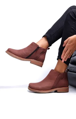  Botas Botitas Borcegos Zapatos Mujer Cuero Botinetas Moda