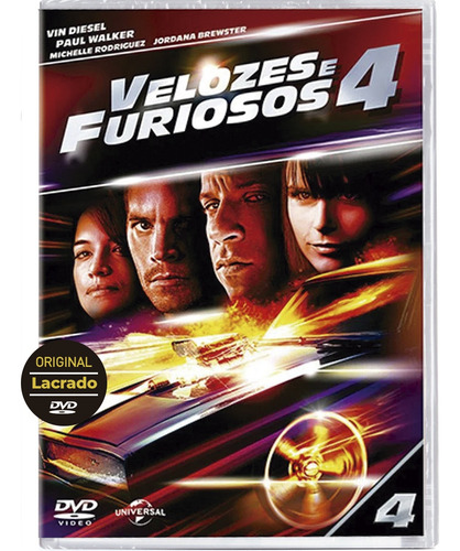 Dvd Velozes E Furiosos 4 - Original Novo Lacrado