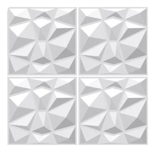 Lamina 3d Panel Pvc Moderno Espinas Blanca Pack De 20