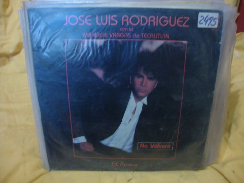 Vinilo Jose Luis Rodriguez Con Mariachi Vargas No Volvere M4