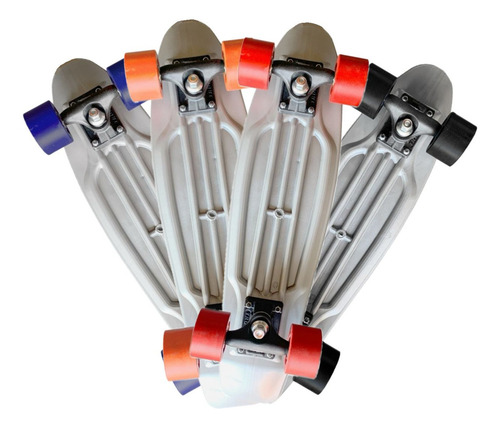 Skate Mini Cruiser Moon Time Prateado 22 Pol