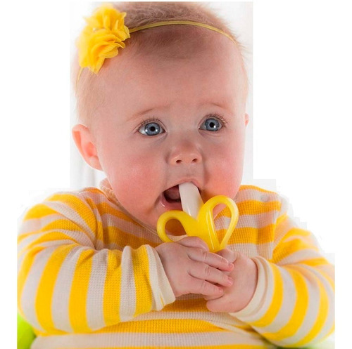 Cepillo Rasca Encías Para Bebes - Diseño Banano - 
