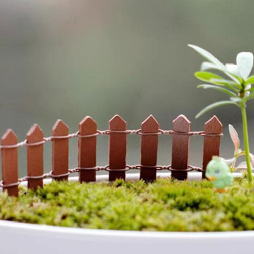 4 Cercas De Jardim De Fadas Em Miniatura, Pacote Com 4 Peças
