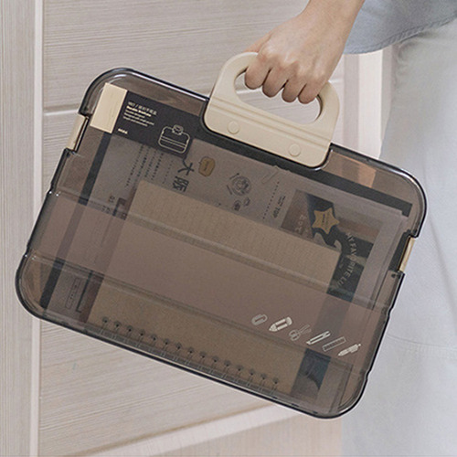 Estuche Para Documentos De Plástico Transparente Multiusos D