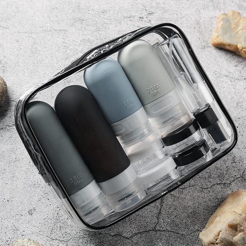 Set De Botellas De Viaje 17pcs, Silicona Antiderrame