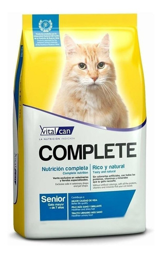 Alimento Vitalcan Complete gato senior mix 7.5kg