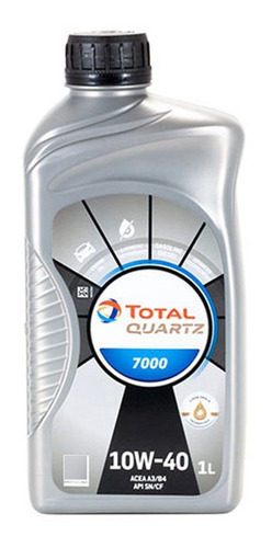 Aceite Total Quartz 7000 10w40 X 1 Litros Semi-sintético
