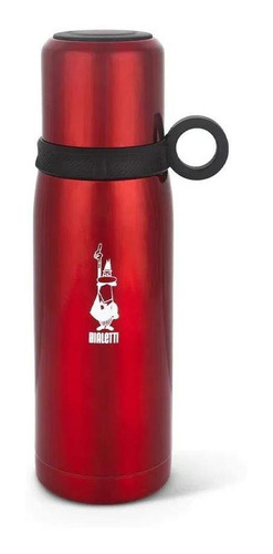 Imagem 4 de 4 de Garrafa Térmica Vermelha 460 Ml - Aço Inox - Bialetti