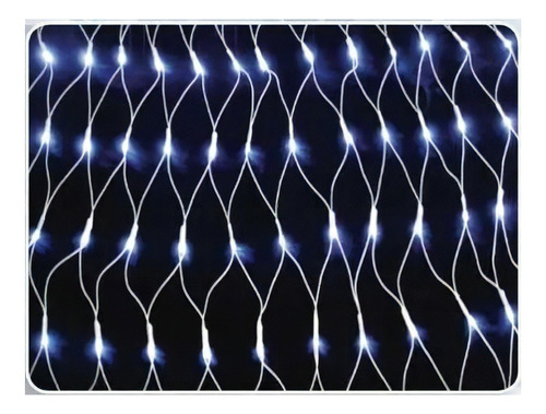 Rede Decorativa Natalino 96 Leds 8 Funções 3mx50cm 127v Cor das luzes Branco 110V