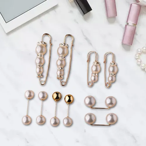 10 Piezas Broche Pins Suéter Chal Clips Set Cintura