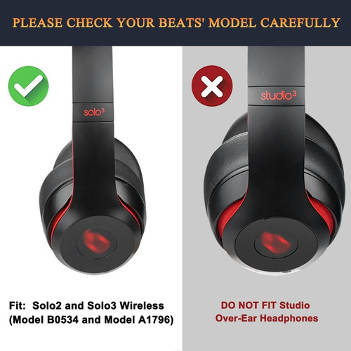 A Para Beats Solo 3 / Solo 2 Almohadillas De Repuesto Funda