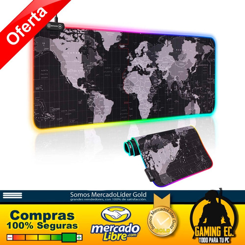 Hiveseen Rgb Gaming Mousepad Xxl (80x30cm) Con Led
