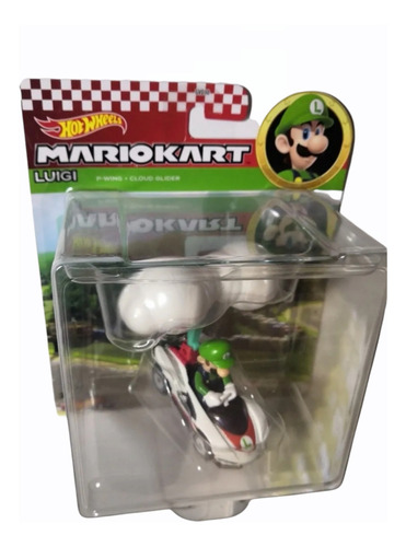 Hot Wheels Mario Kart Luigi Gliders Planeadores Premium