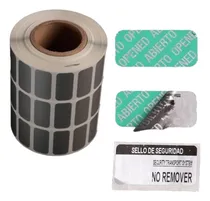 Comprar 2000 Etiquetas De Seguridad Plata 30mm X 14mm Personalizada