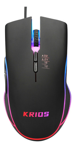 Mouse Gamer Alambrico Con 7 Botones Programables ET T17 Color Negro 