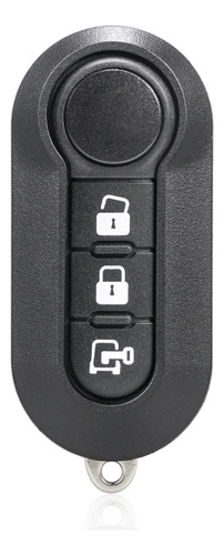 For Fiat 3 Button Key Case, Style:white Switch Trunk Button