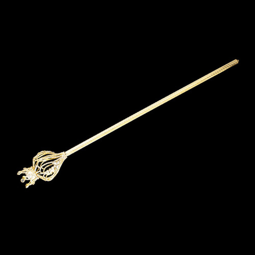 Rhinestone Sceptre Pageant Princess Props Para Dorado