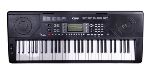 Teclado Parquer K186bk 61 Teclas Sent 5/8 Pitch +fuente+ Sop