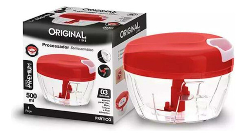 Processador De Alimentos Semi/auto Grande 3 Lâminas 500ml