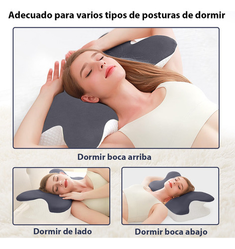 Almohada Ortopedica Memory Foam Gel Cervical Viscoelástica
