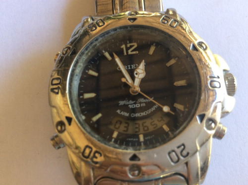Lindão Orient Alarme E Cronógrafo, Quartz 40 Mm, 100 M.