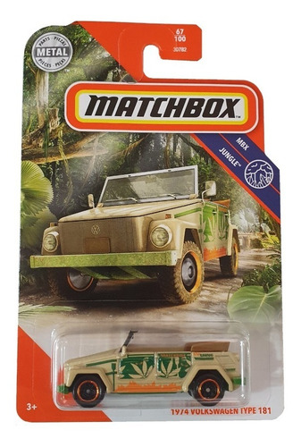 Matchbox Mbx-jungle 67/100 1974 Volkswagen Type 181 