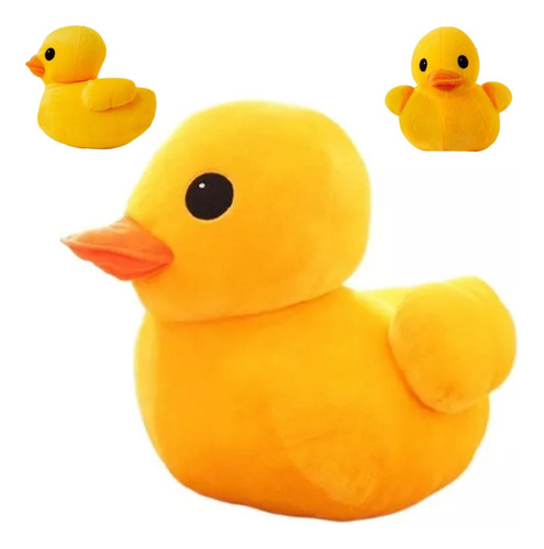 Juguete De Peluche Con Forma De Pato Amarillo Con Dibujos An