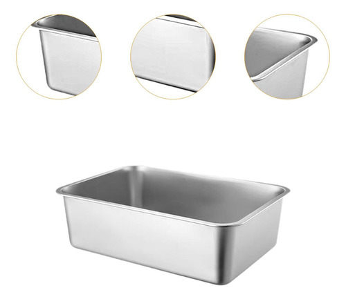 Caja De Arena De Acero Inoxidable, Bandeja De Arena Para