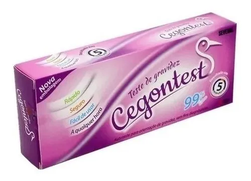 comprar Teste De Gravidez Cegontest 99% Rápido Seguro Fácil De Usar