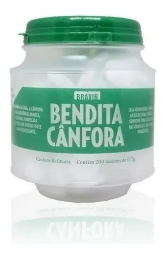 Cânfora Pastilhas Pote 150gr (200 Pastilhas)