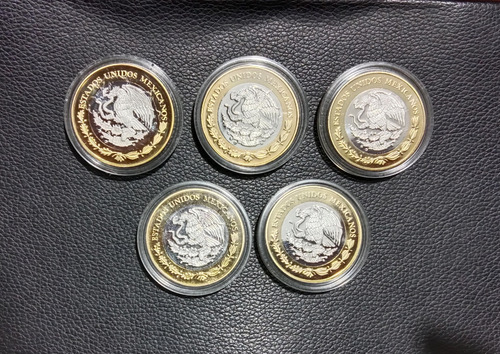Lote De 5 Monedas De La Colección Herencia Numismática (Usado)