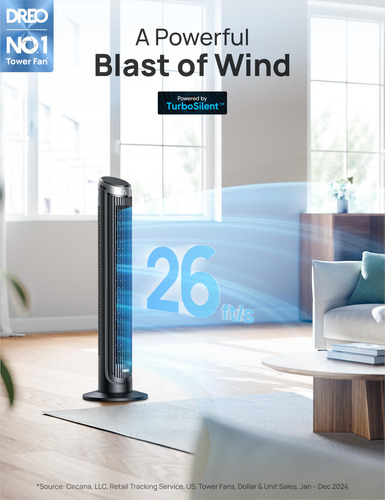 Ventilador De Torre Inteligente 40 Pulgadas 5 Velocidades Os