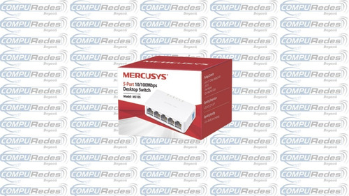 Imagen 2 de 2 de Switch Mercusys De 5 Puertos 10/100 Ms105