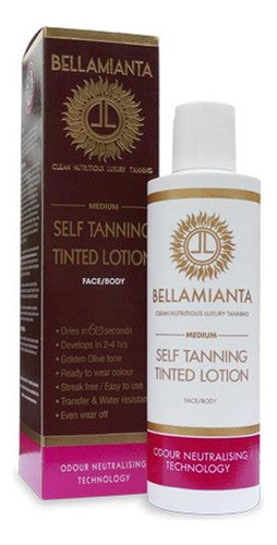 Bellamianta Locin Tintada Autobronceadora - Medio, 6.76 Oz (