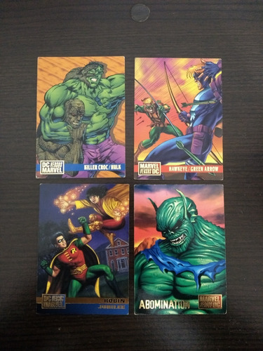 Tarjetas Marvel Vs Dc Comics Robin Hulk Album Trading Cards