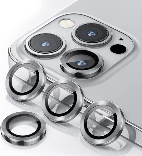 Vidrio Protector Lente Camara Para iPhone 13 Pro Max Silver 