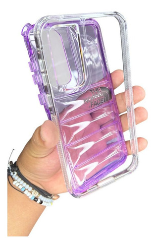 Funda Case The North Face Para Samsung 2 En 1 Morado Samsung S25 Ultra